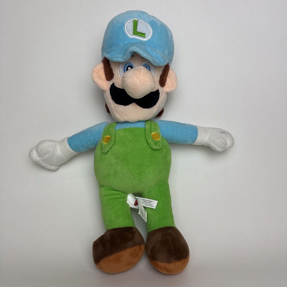 Nintendo Ice Luigi Plush 12” Super Mario Stuffed Animal Toy Plushie Doll 2021